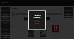 Desktop Screenshot of csak-szex.com