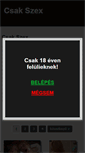 Mobile Screenshot of csak-szex.com