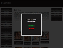 Tablet Screenshot of csak-szex.com